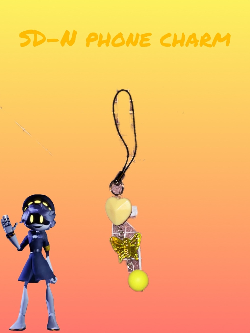 Handmade SD-N Phone Charm